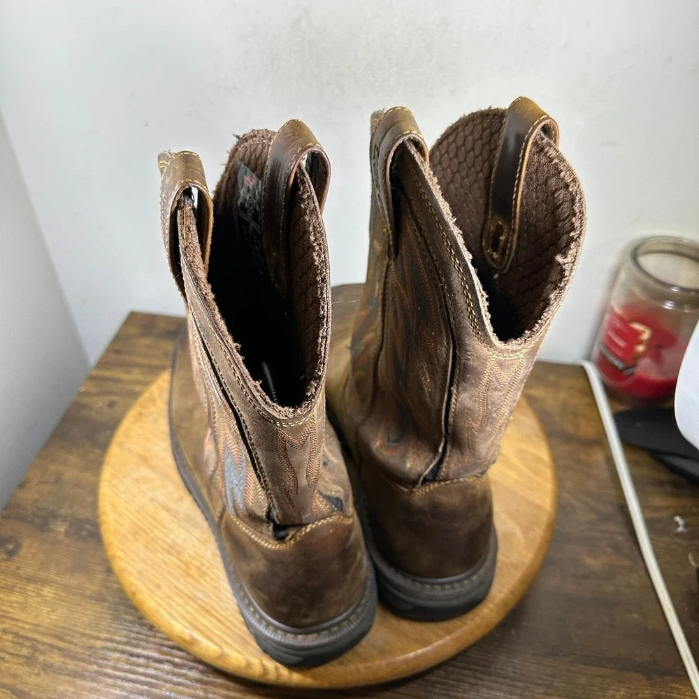 Red Wing Rio Flex 2204 Mens Brown Leather Square Toe Work Boots Size 9 D EH SR